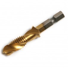 Сверло метчик М10х1,5х72 мм,Ti хвостовик бита 1/4'